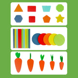 Maxbell Montessori Wooden Toys Farm Carrots Harvest Game for Preschool Birthday Gift