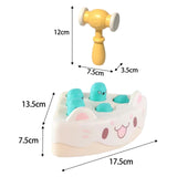 Maxbell Pounding Toy Hand Eye Coordination Whack Game Mole for Baby ToddlerChildren White