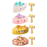 Maxbell Pounding Toy Hand Eye Coordination Whack Game Mole for Baby ToddlerChildren White