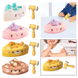 Maxbell Pounding Toy Hand Eye Coordination Whack Game Mole for Baby ToddlerChildren White