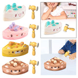 Maxbell Pounding Toy Hand Eye Coordination Whack Game Mole for Baby ToddlerChildren White