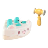 Maxbell Pounding Toy Hand Eye Coordination Whack Game Mole for Baby ToddlerChildren White