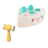 Maxbell Pounding Toy Hand Eye Coordination Whack Game Mole for Baby ToddlerChildren White