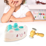 Maxbell Pounding Toy Hand Eye Coordination Whack Game Mole for Baby ToddlerChildren White