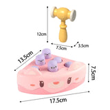 Maxbell Pounding Toy Hand Eye Coordination Whack Game Mole for Baby ToddlerChildren Pink