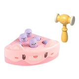 Maxbell Pounding Toy Hand Eye Coordination Whack Game Mole for Baby ToddlerChildren Pink