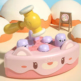 Maxbell Pounding Toy Hand Eye Coordination Whack Game Mole for Baby ToddlerChildren Pink