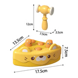 Maxbell Pounding Toy Hand Eye Coordination Whack Game Mole for Baby ToddlerChildren Yellow