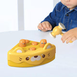 Maxbell Pounding Toy Hand Eye Coordination Whack Game Mole for Baby ToddlerChildren Yellow