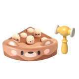 Maxbell Pounding Toy Hand Eye Coordination Whack Game Mole for Baby ToddlerChildren Brown