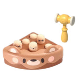 Maxbell Pounding Toy Hand Eye Coordination Whack Game Mole for Baby ToddlerChildren Brown