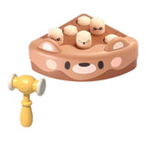 Maxbell Pounding Toy Hand Eye Coordination Whack Game Mole for Baby ToddlerChildren Brown
