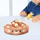 Maxbell Pounding Toy Hand Eye Coordination Whack Game Mole for Baby ToddlerChildren Brown