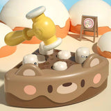 Maxbell Pounding Toy Hand Eye Coordination Whack Game Mole for Baby ToddlerChildren Brown