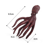 Maxbell Squid Figurine Model Toy Simulated Sea Life Animals Figurines for Collection