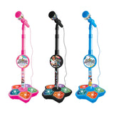 Maxbell Music Sing Microphone Toy with Flashing Stage Lights for Kids Birthday Gifts Black