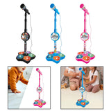 Maxbell Music Sing Microphone Toy with Flashing Stage Lights for Kids Birthday Gifts Black