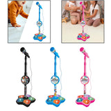 Maxbell Music Sing Microphone Toy with Flashing Stage Lights for Kids Birthday Gifts Black