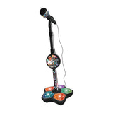 Maxbell Music Sing Microphone Toy with Flashing Stage Lights for Kids Birthday Gifts Black