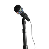 Maxbell Music Sing Microphone Toy with Flashing Stage Lights for Kids Birthday Gifts Black