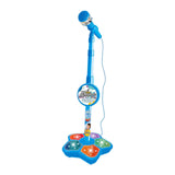 Maxbell Music Sing Microphone Toy with Flashing Stage Lights for Kids Birthday Gifts Blue