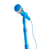 Maxbell Music Sing Microphone Toy with Flashing Stage Lights for Kids Birthday Gifts Blue