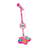 Maxbell Music Sing Microphone Toy with Flashing Stage Lights for Kids Birthday Gifts Red