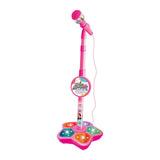 Maxbell Music Sing Microphone Toy with Flashing Stage Lights for Kids Birthday Gifts Red