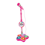 Maxbell Music Sing Microphone Toy with Flashing Stage Lights for Kids Birthday Gifts Red