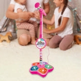 Maxbell Music Sing Microphone Toy with Flashing Stage Lights for Kids Birthday Gifts Red