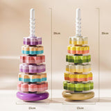 Maxbell Baby Stack Toy Beach Toy Stem Learning Toy Developing Baby Toy 6 layers and green