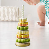 Maxbell Baby Stack Toy Beach Toy Stem Learning Toy Developing Baby Toy 6 layers and green