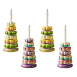 Maxbell Baby Stack Toy Beach Toy Stem Learning Toy Developing Baby Toy 6 layers and green