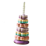 Maxbell Baby Stack Toy Beach Toy Stem Learning Toy Developing Baby Toy 6 layers and violet