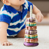 Maxbell Baby Stack Toy Beach Toy Stem Learning Toy Developing Baby Toy 6 layers and violet