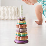 Maxbell Baby Stack Toy Beach Toy Stem Learning Toy Developing Baby Toy 6 layers and violet