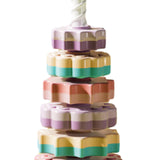 Maxbell Baby Stack Toy Beach Toy Stem Learning Toy Developing Baby Toy 6 layers and violet