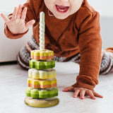 Maxbell Baby Stack Toy Beach Toy Stem Learning Toy Developing Baby Toy 5 layers and green