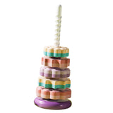 Maxbell Baby Stack Toy Beach Toy Stem Learning Toy Developing Baby Toy 5 layers and violet