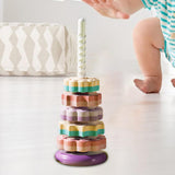 Maxbell Baby Stack Toy Beach Toy Stem Learning Toy Developing Baby Toy 5 layers and violet