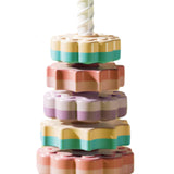 Maxbell Baby Stack Toy Beach Toy Stem Learning Toy Developing Baby Toy 5 layers and violet