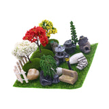 Maxbell Dollhouse Miniature Garedn Set Micro Landscape Ornaments for Micro Landscape