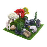 Maxbell Dollhouse Miniature Garedn Set Micro Landscape Ornaments for Micro Landscape