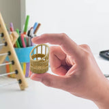 Maxbell Dollhouse Candy Basket 1/6 1/8 Miniature Woven Basket for Kids Age 3~6 Girls Khaki