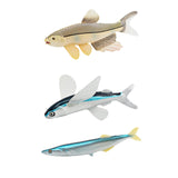 Maxbell Simulated Sea Life Animals Figurines Fish Model Toy for Birthday Cake Topper Herring