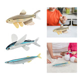 Maxbell Simulated Sea Life Animals Figurines Fish Model Toy for Birthday Cake Topper Herring