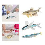 Maxbell Simulated Sea Life Animals Figurines Fish Model Toy for Birthday Cake Topper Herring