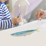 Maxbell Simulated Sea Life Animals Figurines Fish Model Toy for Birthday Cake Topper Saury