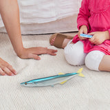 Maxbell Simulated Sea Life Animals Figurines Fish Model Toy for Birthday Cake Topper Saury