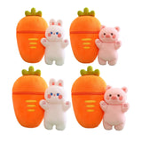 Maxbell Carrot Plush Pillow Cute Carrot Plush Doll for Holiday Birthday New Year
